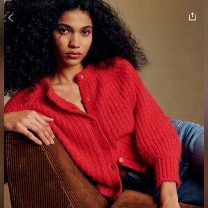 Sezane Emile Cardigan Red - Size M
